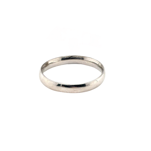 10kt White Gold Baby Band