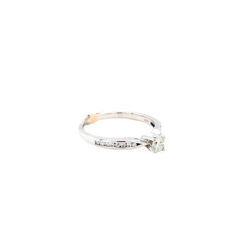 14kt White Gold .22cd + .11 Diamond Ring