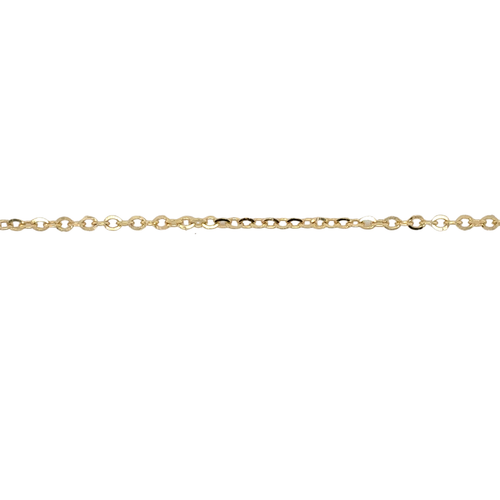 10kt Yellow Gold 1mm Fancy Anklet