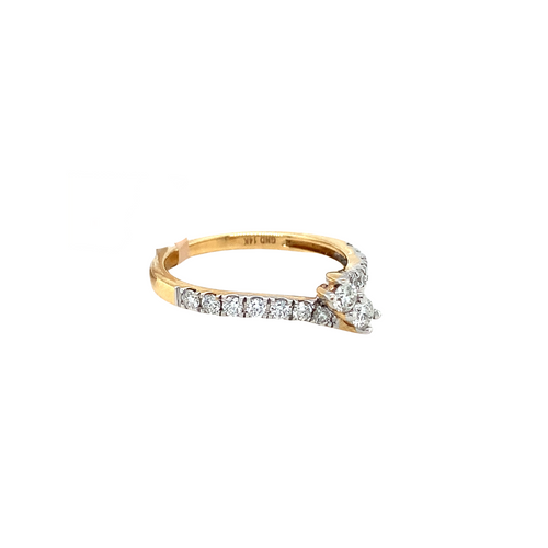 14k Yellow Gold .50ct Diamond Ring