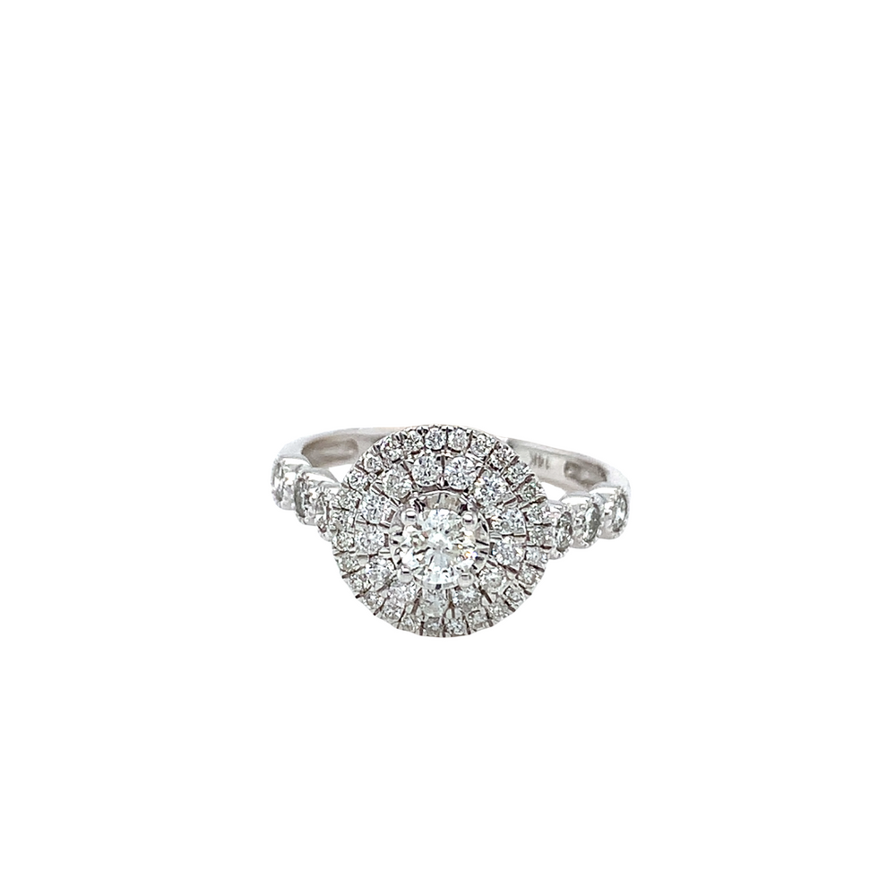 14kt White Gold .80ct Diamond Ring
