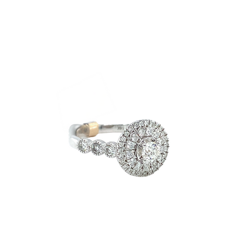14kt White Gold .80ct Diamond Ring