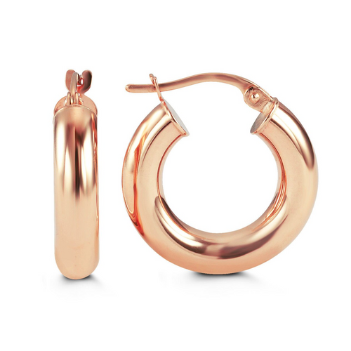 10kt Rose Gold Hoop Earrings