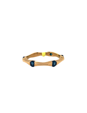10K Yellow Gold Blue Sapphire Ring