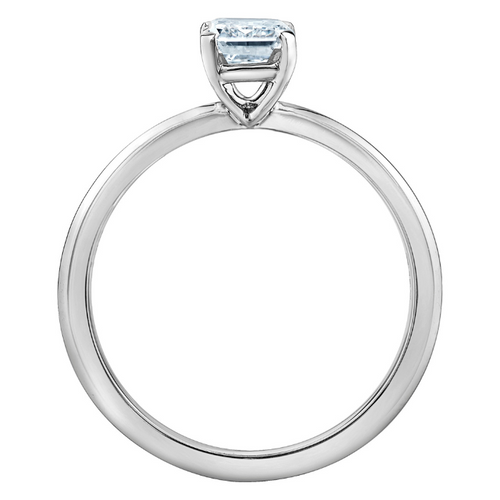 The Knife Edge Solitaire - Emerald Cut Lab Grown Diamond Solitaire - Customizable Engagement Ring