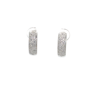 14kt White Gold Diamond Earrings