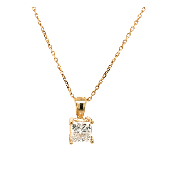 14kt Yellow Gold Lab Grown Diamond Pendant