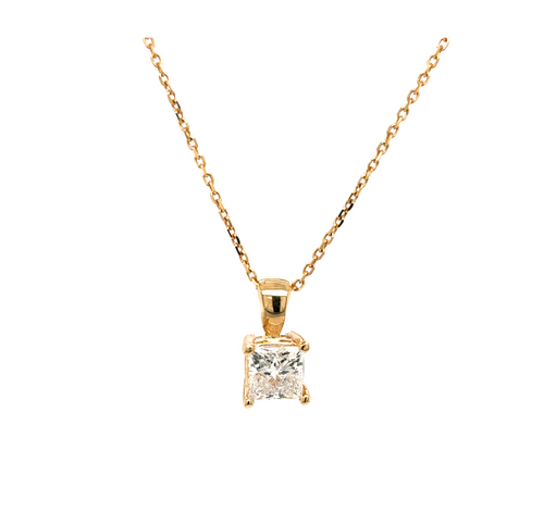 14kt Yellow Gold Lab Grown Diamond Pendant