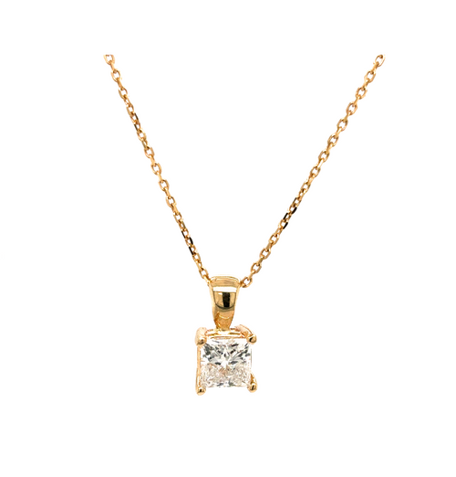 14kt Yellow Gold .55tdw Lab Grown Diamond Pendant