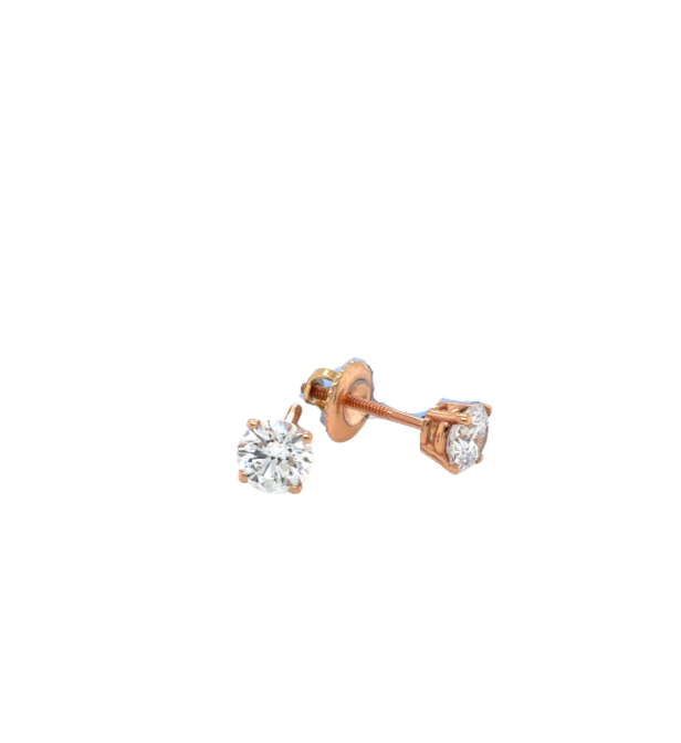 14kt Rose Gold 1.08 TDW Lab Grown Diamond Earrings