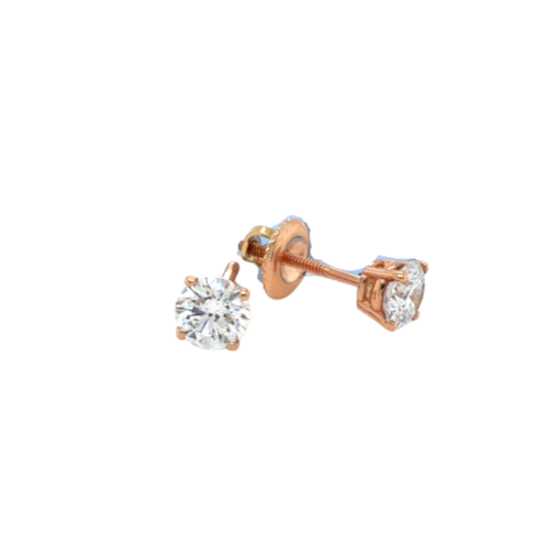 14kt Rose Gold 2.02 TDW Lab Grown Diamond Earrings