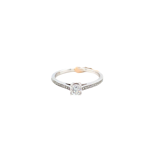 14kt White Gold .22cd +.07 Diamond Ring
