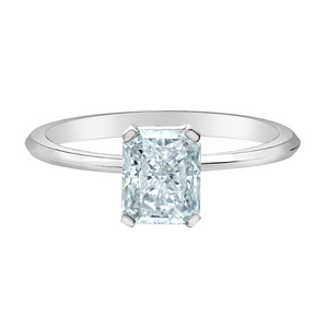 The Knife Edge Solitaire - Radiant Cut Lab Grown Diamond Solitaire - Customizable Engagement Ring