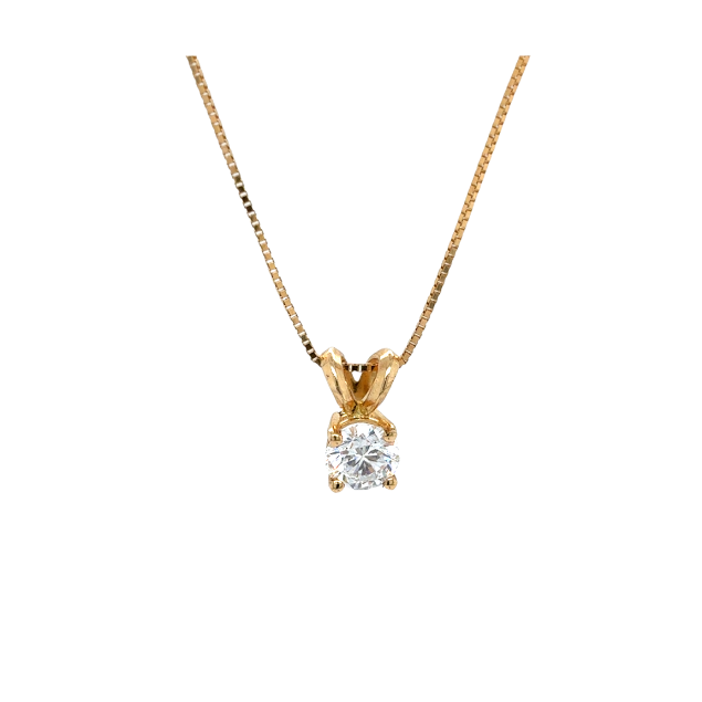 14kt Yellow Gold Lab Grown Diamond Pendant