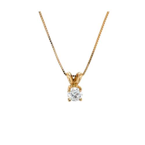 14kt Yellow Gold Lab Grown Diamond Pendant