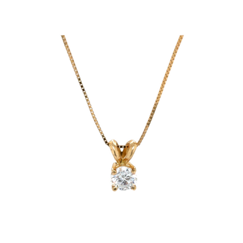 14kt Yellow Gold Lab Grown Diamond Pendant