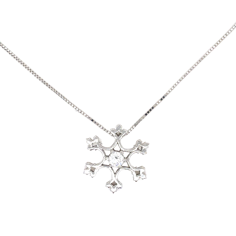 14kt White Gold .105ct Canadian Diamond Pendant
