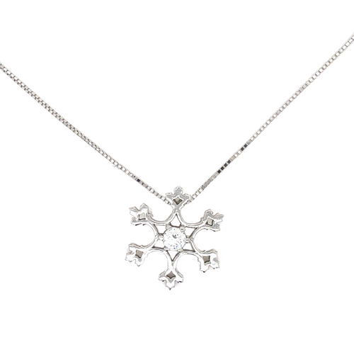 14kt White Gold .105ct Canadian Diamond Pendant