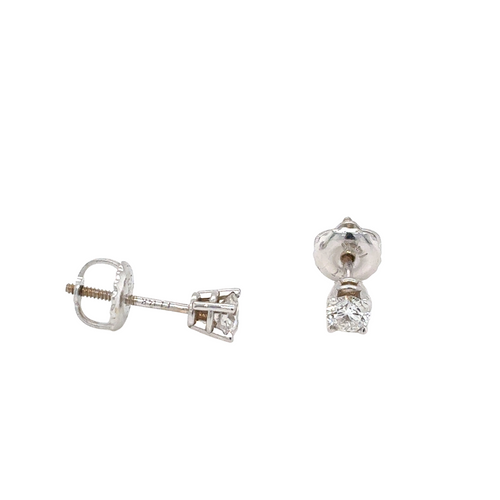 14kt White Gold .33ct Canadian Diamond Stud Earring