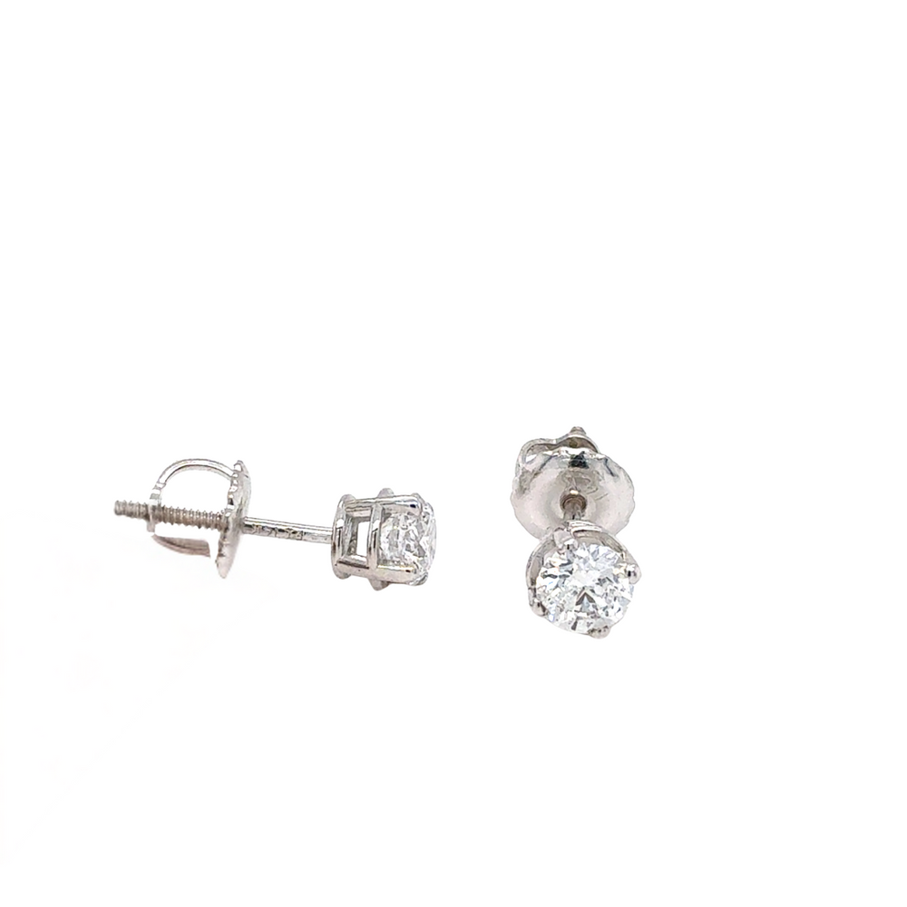 14kt White Gold .51ct Canadian Diamond Stud Earring