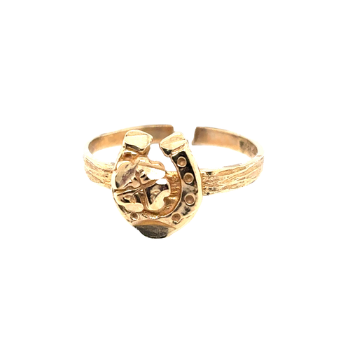 10kt Yellow Gold Horseshoe Baby Ring