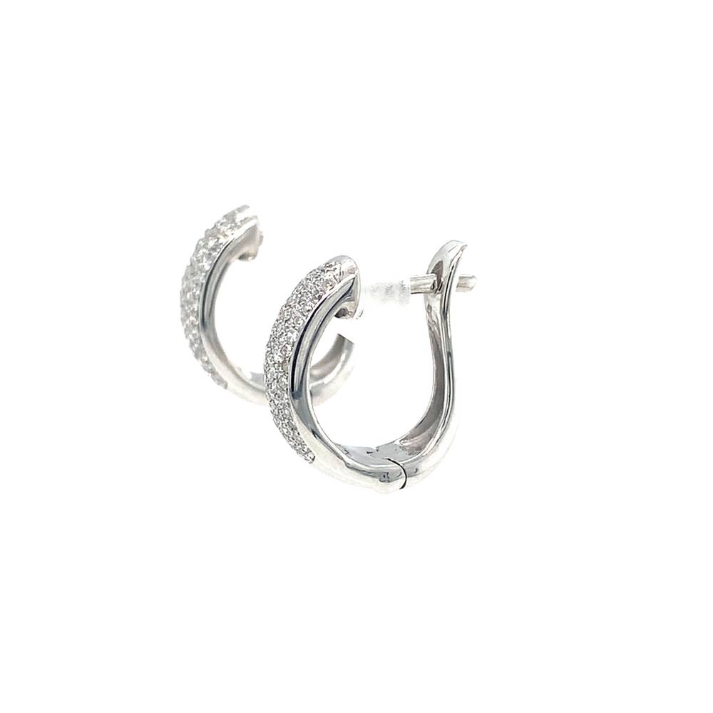 14kt White Gold Diamond Earrings