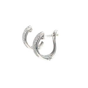 14kt White Gold Diamond Earrings