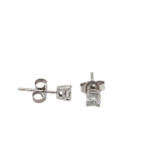 14kt White Gold .28ct Canadian Diamond Stud Earring