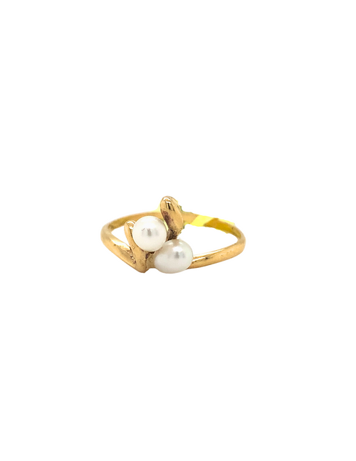 10K Yellow Gold Pearl Ring