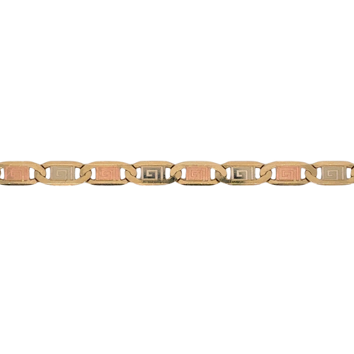 10kt Yellow Gold 3mm Fancy Anklet