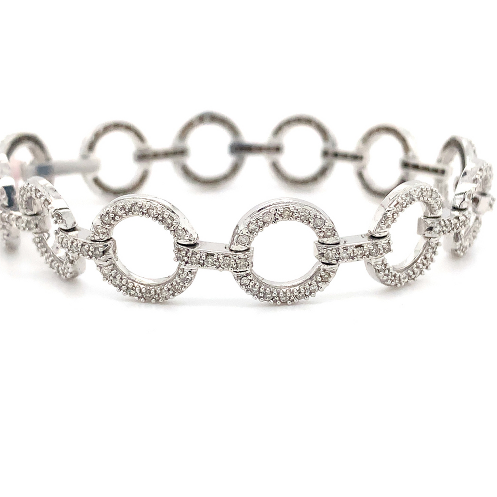 10kt White Gold 1.55ct Diamond Bracelet