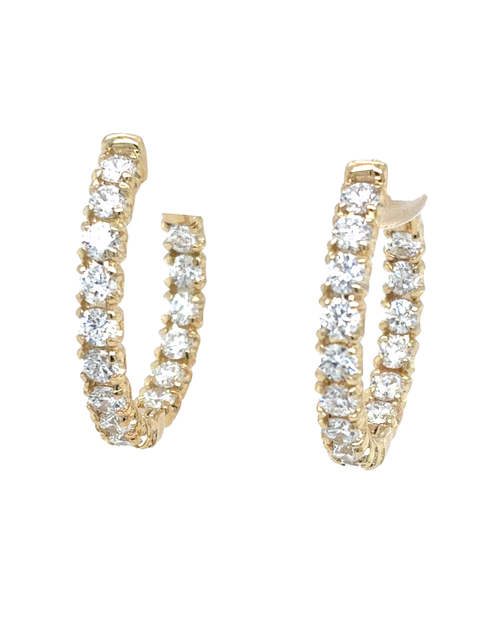 10kt Yellow Gold 2.00ctw Lab Grown Diamond Earrings