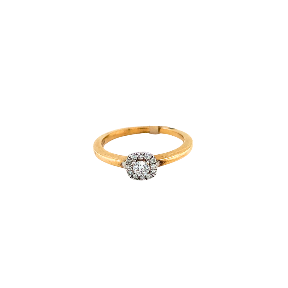 10kt Yellow Gold .12cd +.08  tw Diamond Ring
