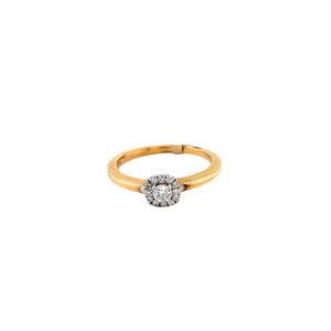 10kt Yellow Gold .12cd +.08  tw Diamond Ring
