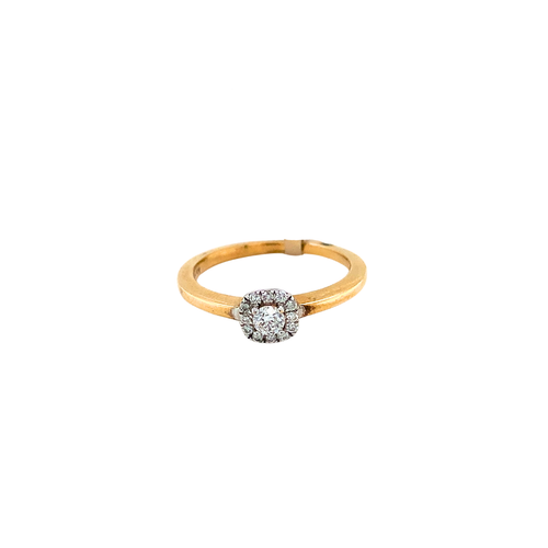 10kt Yellow Gold .12cd +.08  tw Diamond Ring