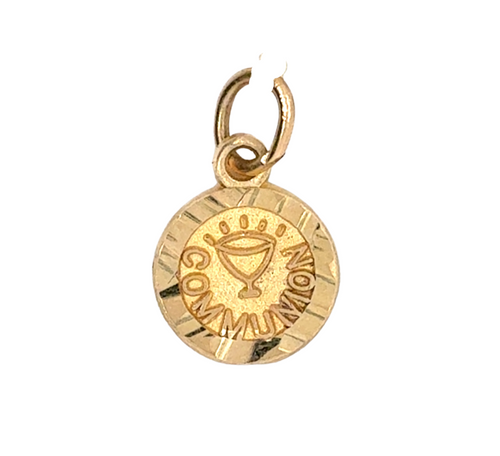 10kt Yellow Gold Communion Charm