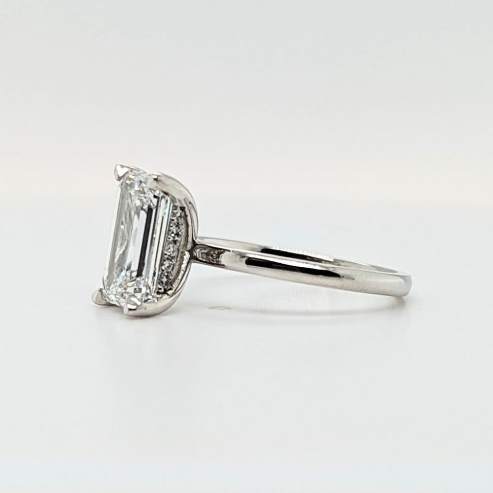 3ct Emerald Cut Engagement Ring - Special Price