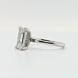 3ct Emerald Cut Engagement Ring - Special Price