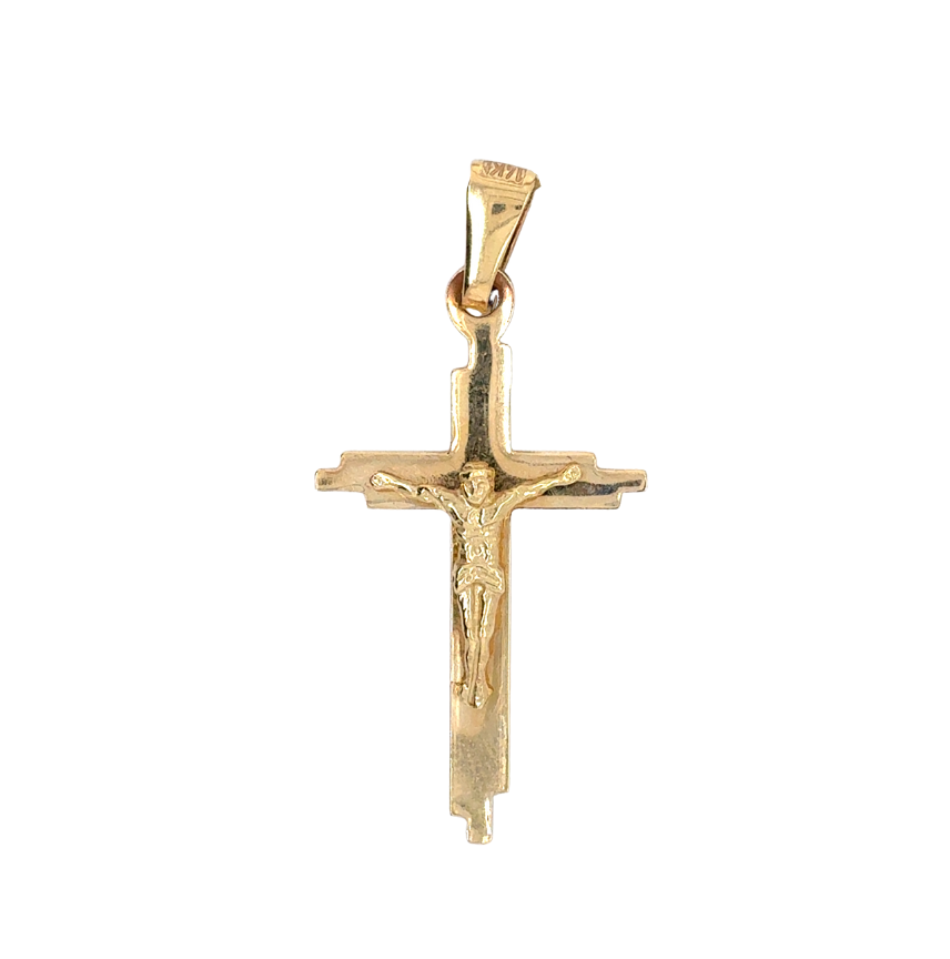 14kt Yellow Gold Crucifix Pendant