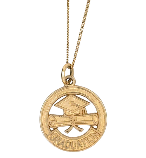 10kt Yellow Gold Grad Charm