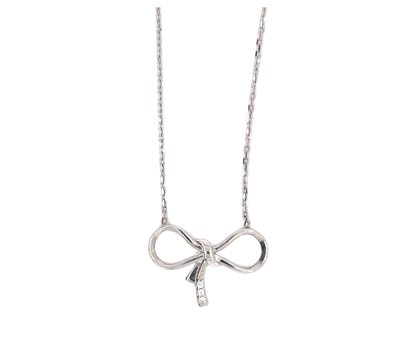 10kt White Gold Fancy Pendant with CZ