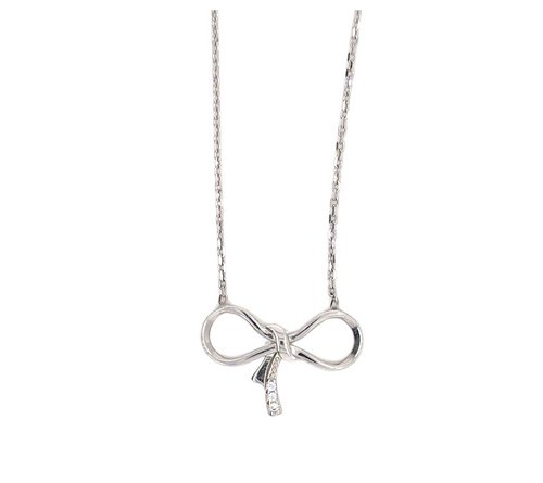 10kt White Gold Fancy Pendant with CZ