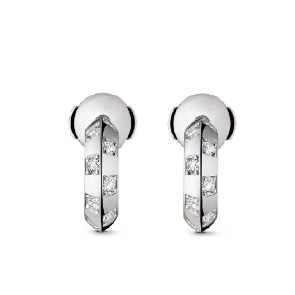 Sterling Silver .20TW Lab Grown Round Brilliant Hoop Earrings