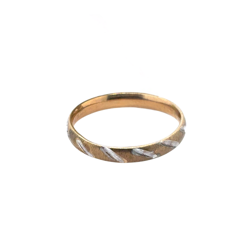 10kt Two Tone Baby Band
