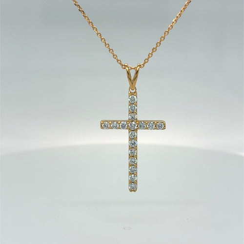 Sterling Silver Gold Plated .50tdw Lab Grown Diamond Pendant