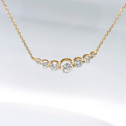 Sterling Silver Gold Plated .70tdw Lab Grown Diamond Pendant