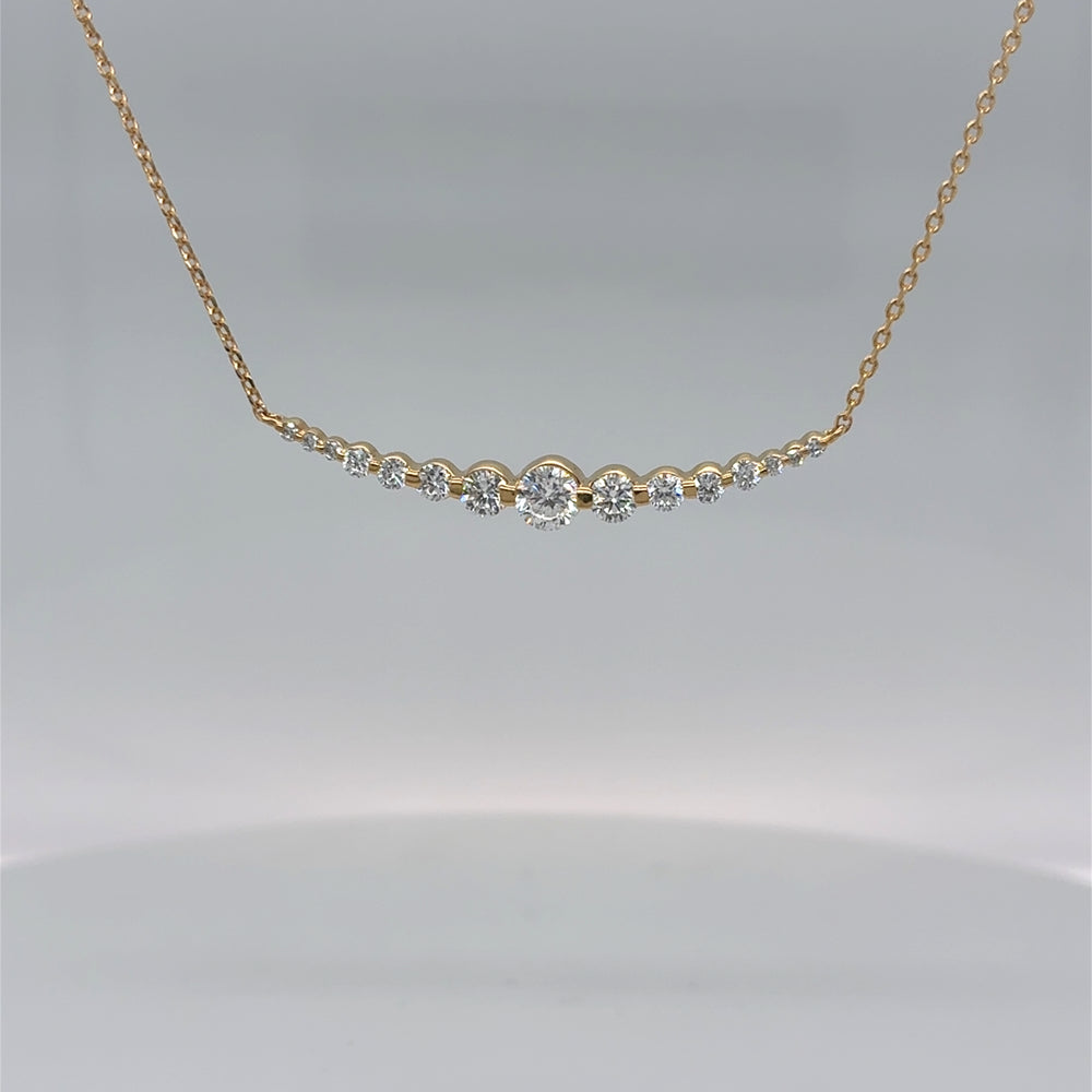 Sterling Silver Gold Plated .50tdw Lab Grown Diamond Pendant