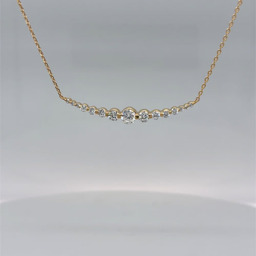 Sterling Silver Gold Plated .50tdw Lab Grown Diamond Pendant