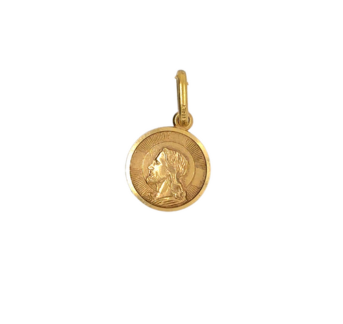 14kt Yellow Gold Jesus Charm