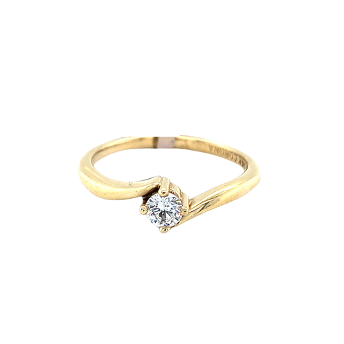 14kt Yellow Gold .20ct Diamond Ring